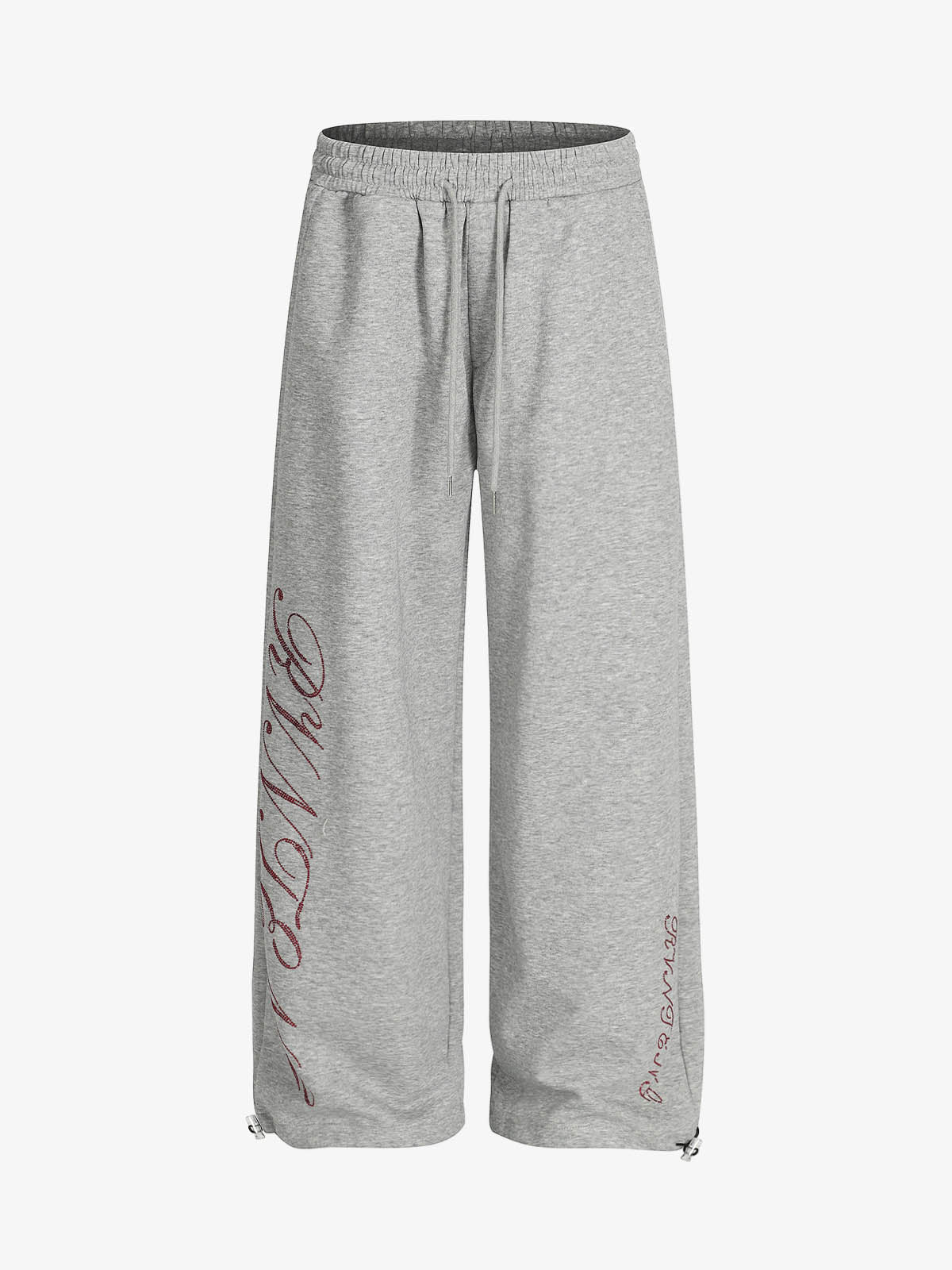 Stylish Wide-Leg Lounge Pants with Embroidered Detailing for Everyday Comfort