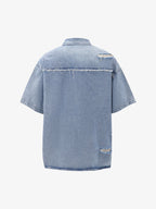 Distressed Ripped Denim Suit - 2460 