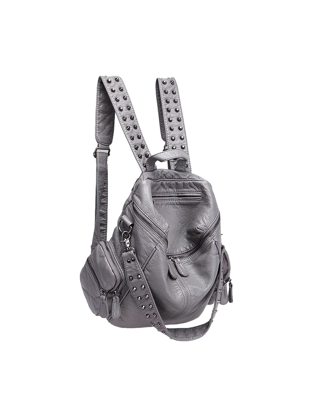 Studded Metallic Backpack 