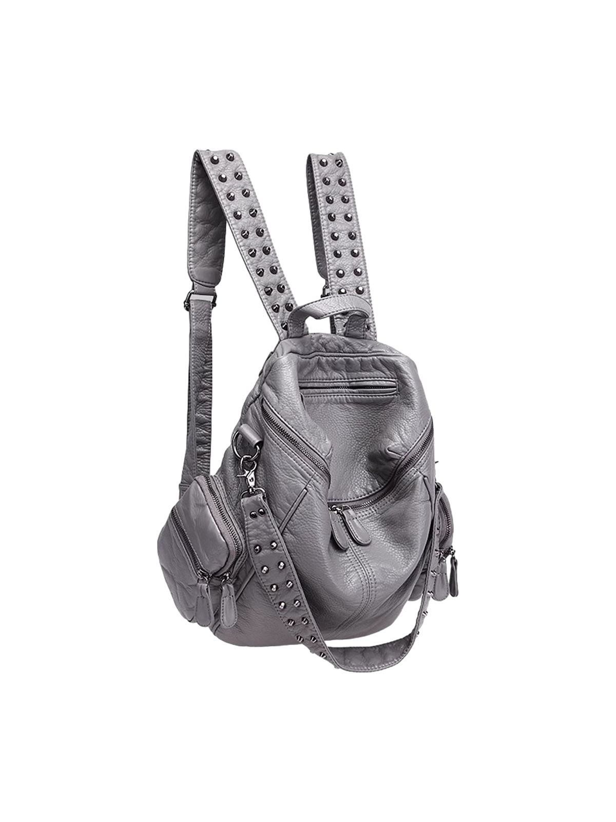 Studded Metallic Backpack 