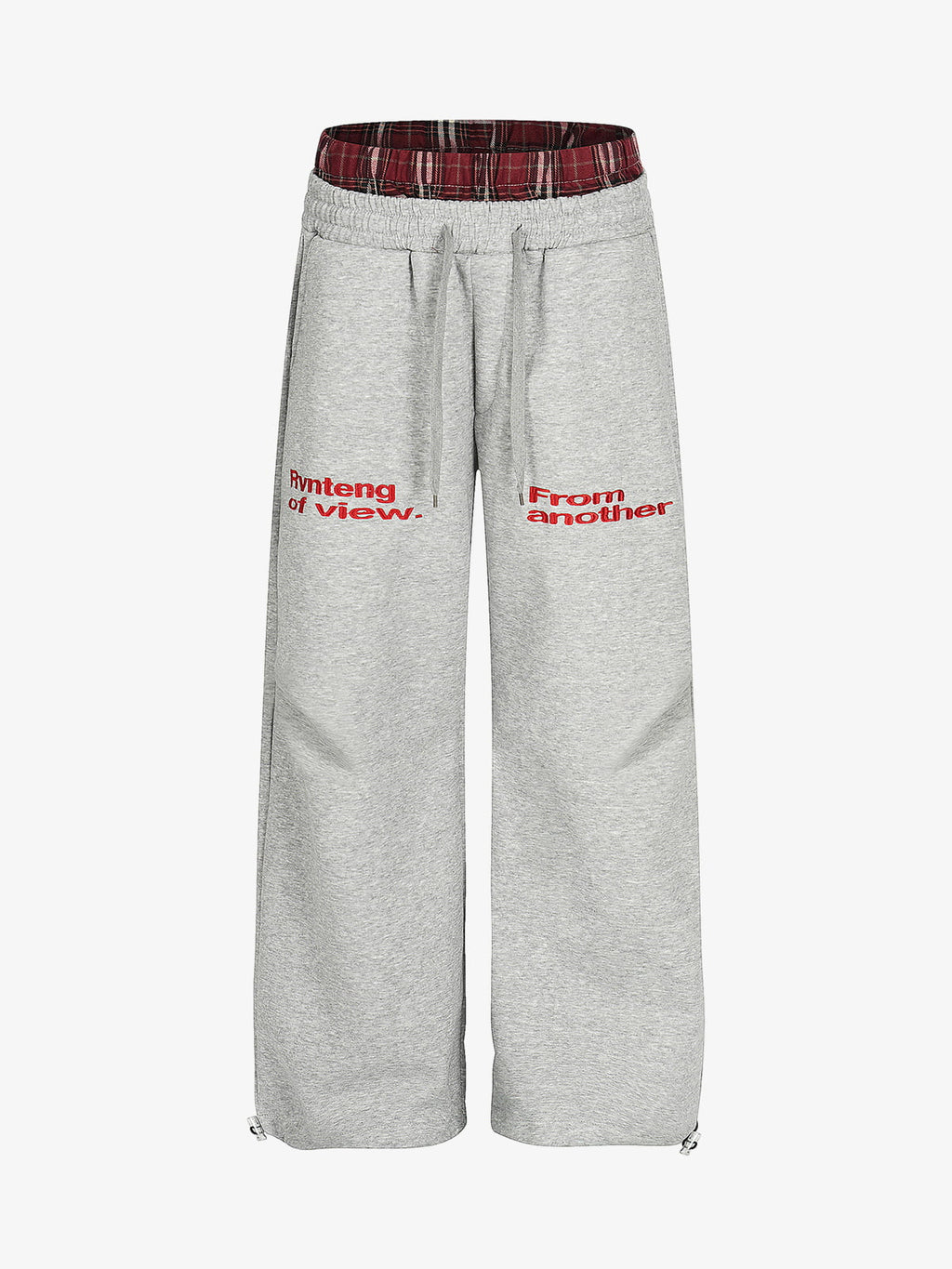 Retro Double Waist Loose Wide-Leg Pants 