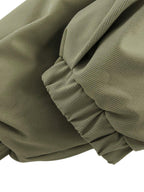 Vintage Oversized Pleated Stand Collar Jacket 
