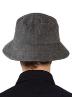 Cross And Portrait Denim Bucket Hat 