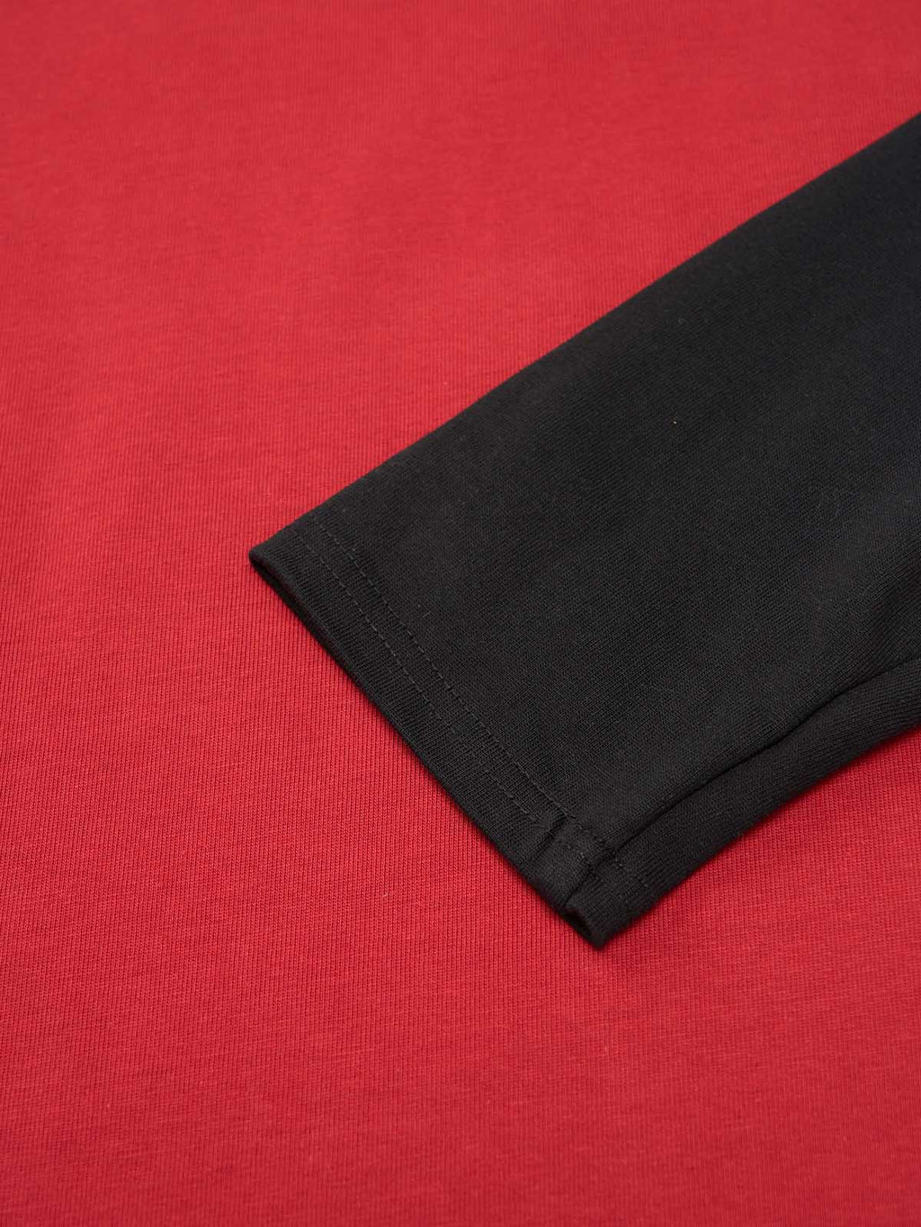 Original Retro Contrast Color Long-Sleeved T-Shirt 