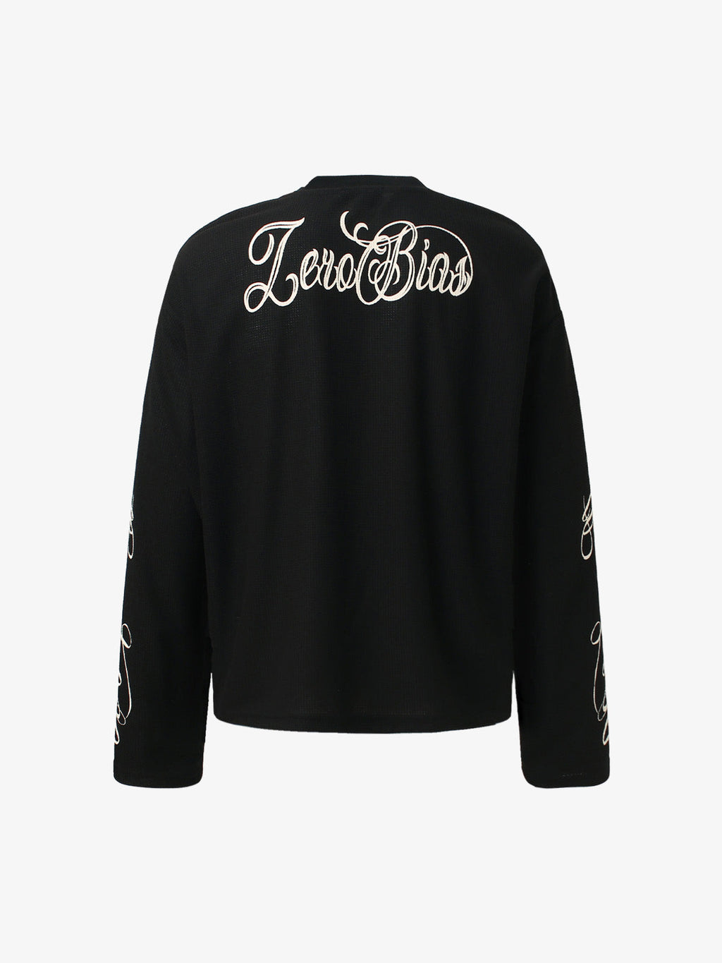 Thesupermade Retro Letter Print Long-sleeved T-shirt 