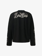 Thesupermade Retro Letter Print Long-sleeved T-shirt 