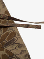 Camouflage Cargo Culottes with Adjustable Drawstring and Side Slits 