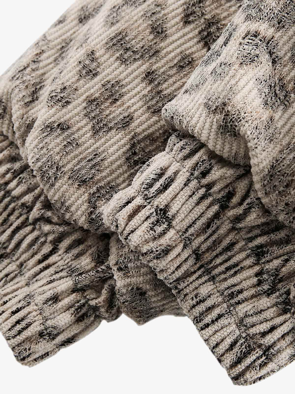 Cheetah Print Mink Fur Hooded Jacket - 2270 