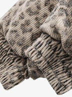 Cheetah Print Mink Fur Hooded Jacket - 2270 