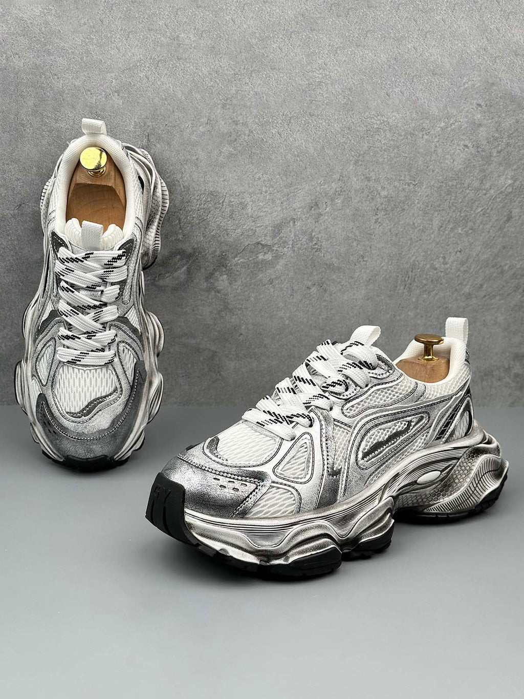 Chunky Sole Breathable Running Sneakers 