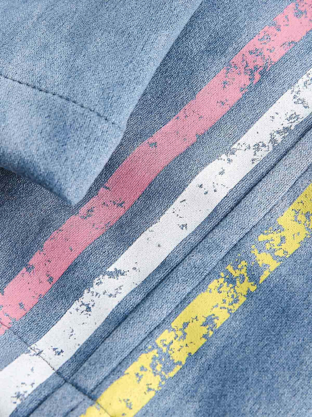 Suede Retro Contrast Color Print Suit 