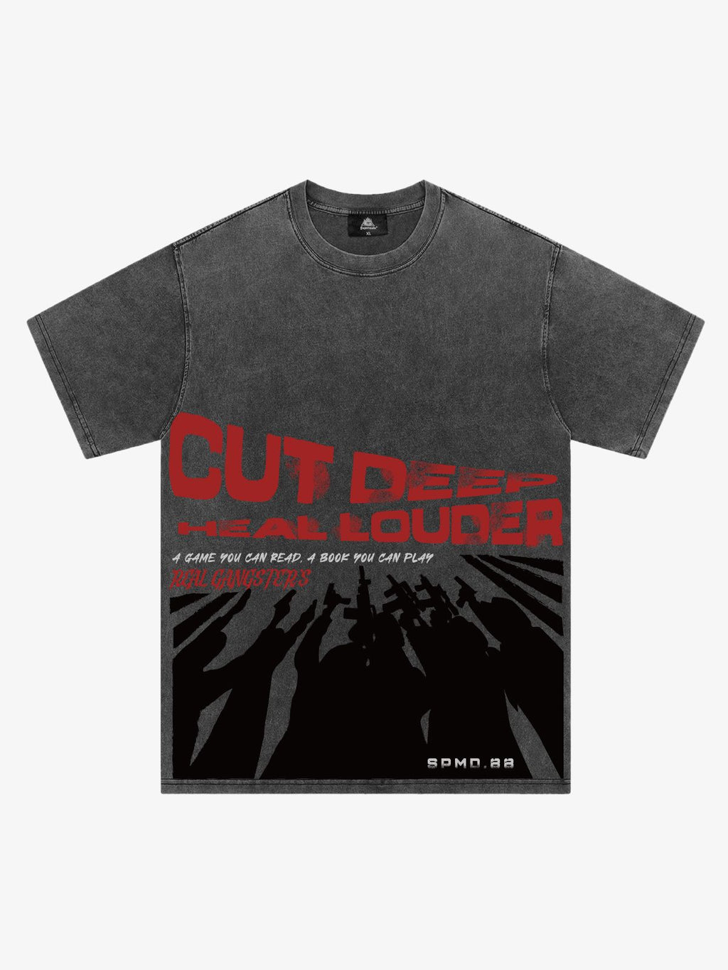 Original Cut Deep Graphic Print T-Shirt 