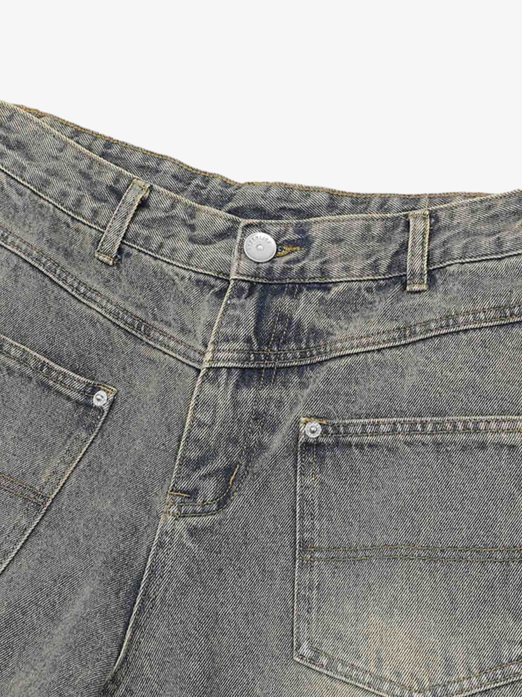 Distressed Ripped Denim Suit 
