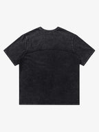 Split Raw Edge Short Sleeve T-shirt - 2152