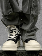 Thesupermade High-top Side Zipper Platform Sneakers - 2273 