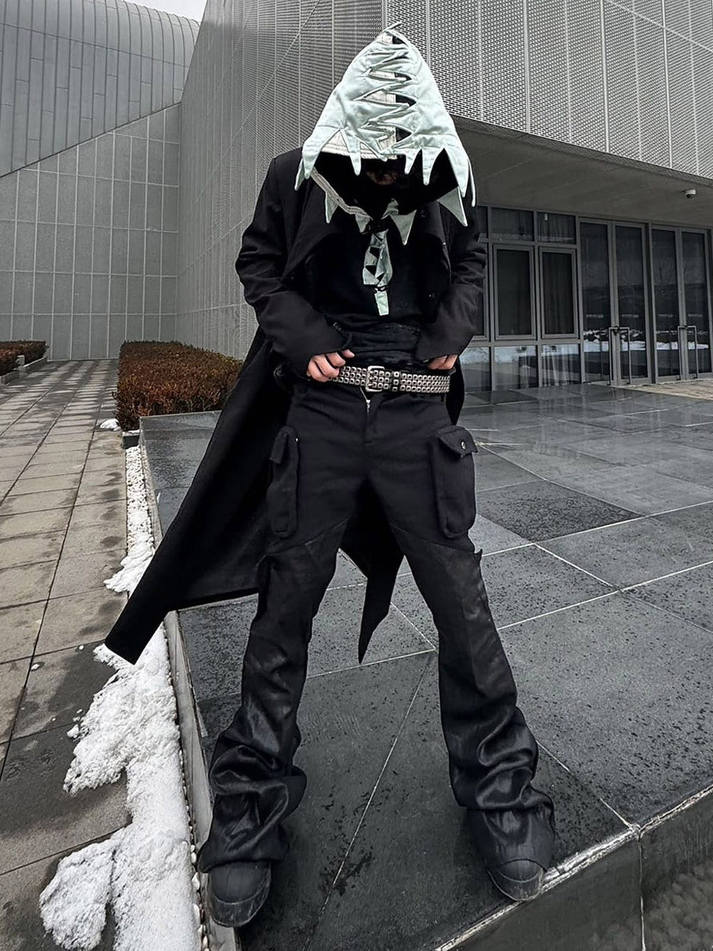 Gothic Dark Style Hollow Rivet Punk Belt - 1993 