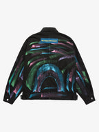 Thesupermade Hip-hop Hand-painted Graffiti Denim Jacket - 2010 