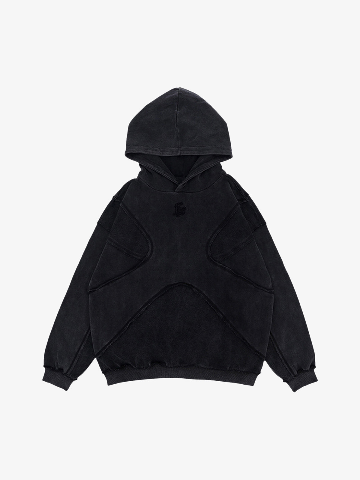 Thesupermade Washed Splicing Hoodie - 1985 