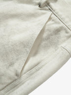 Washed Tie-Dyed  White Work Pants 