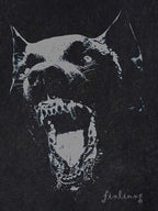 Thesupermade Doberman Print Washed T-shirt - 1856 