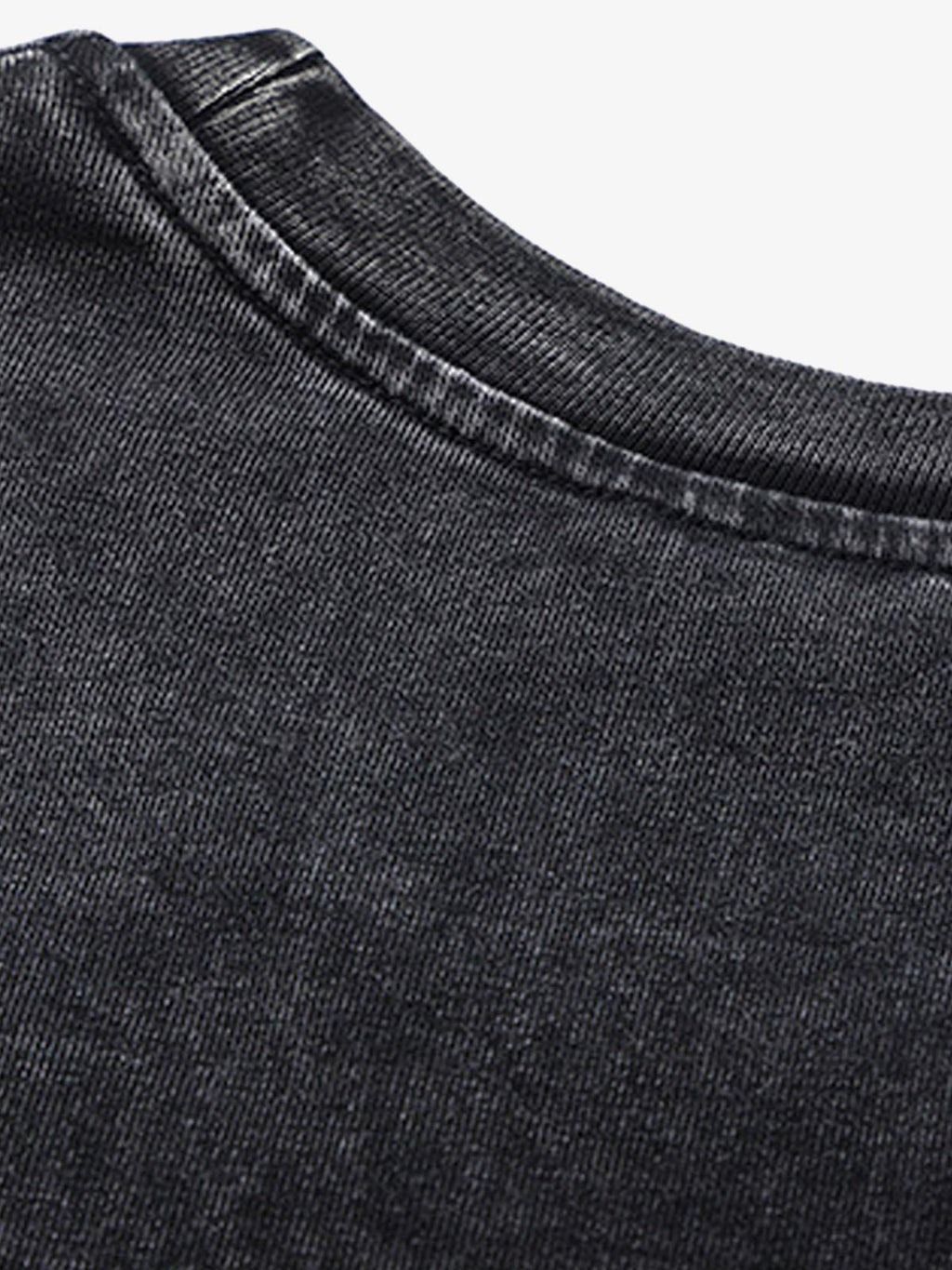 Thesupermade Split Raw Edge Short Sleeve T-shirt - 2159 