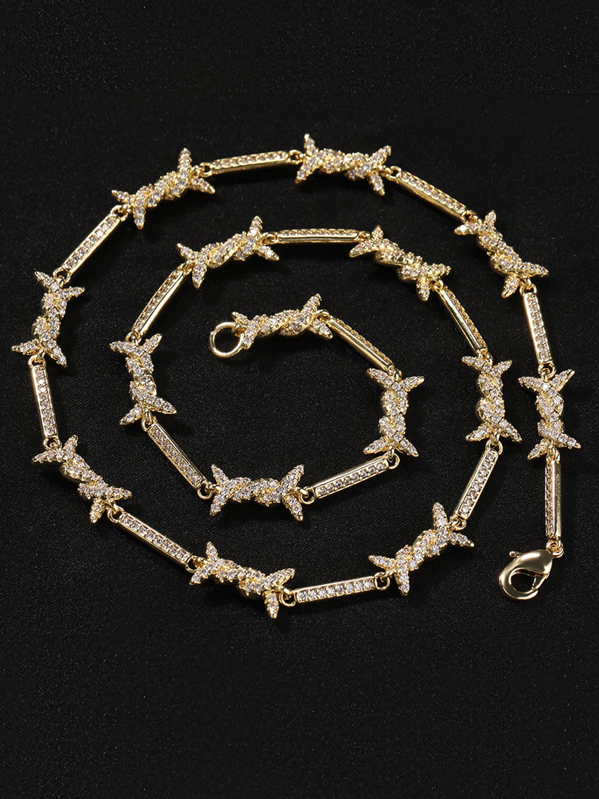 Zircon Thorn Copper Necklace 
