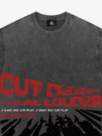 Original Cut Deep Graphic Print T-Shirt 