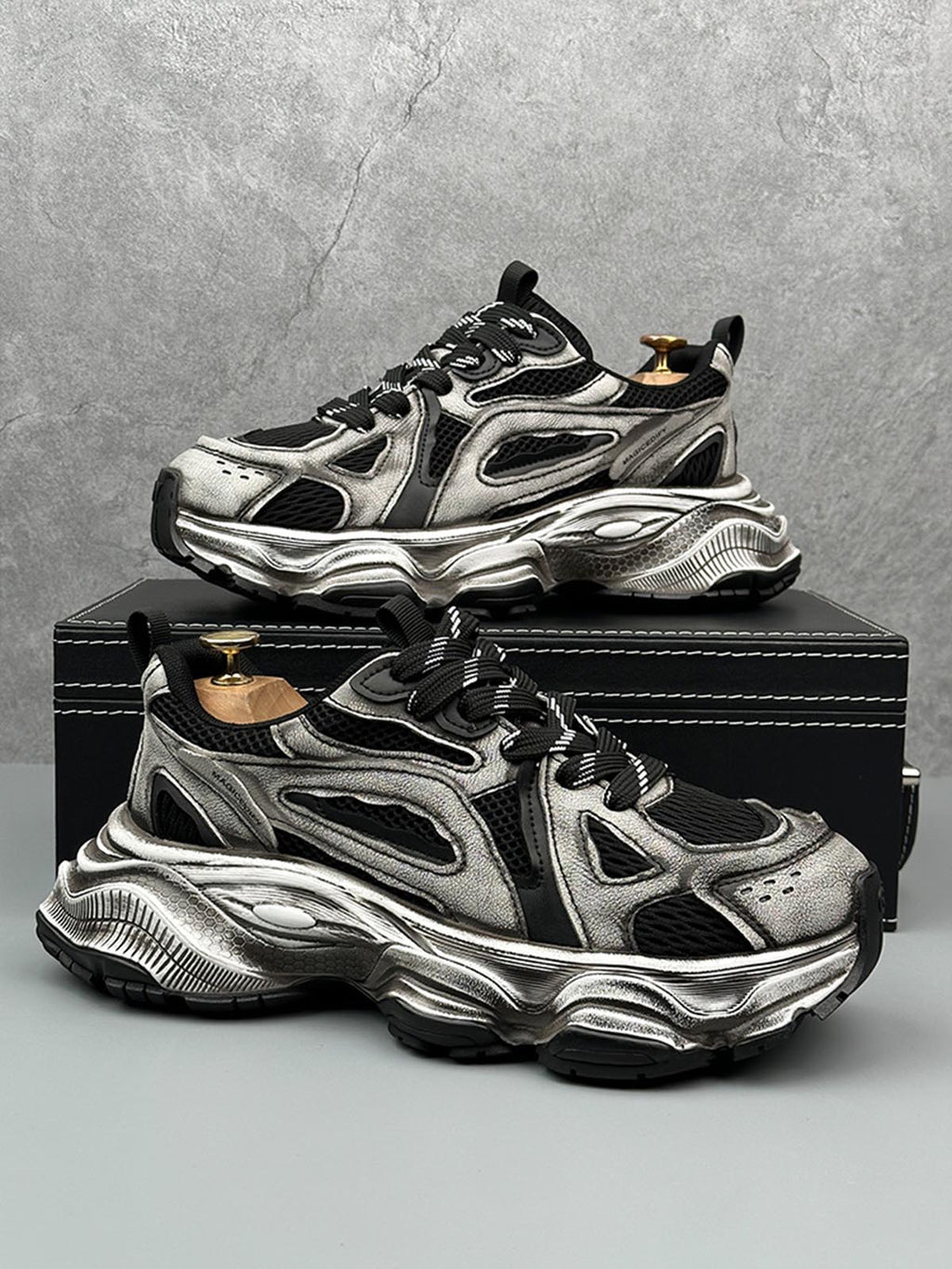 Chunky Sole Breathable Running Sneakers 