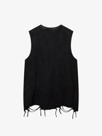 Thesupermade Vintage Necklace Star Print Hip-hop Tank Top - 2070 