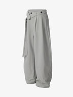 Pleated Belted Machete Track Pants 