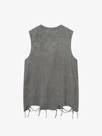 Thesupermade Vintage Necklace Star Print Hip-hop Tank Top - 2070 