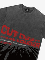 Original Cut Deep Graphic Print T-Shirt 