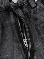 Retro Hand-Brushed Glitter Flare Jeans 