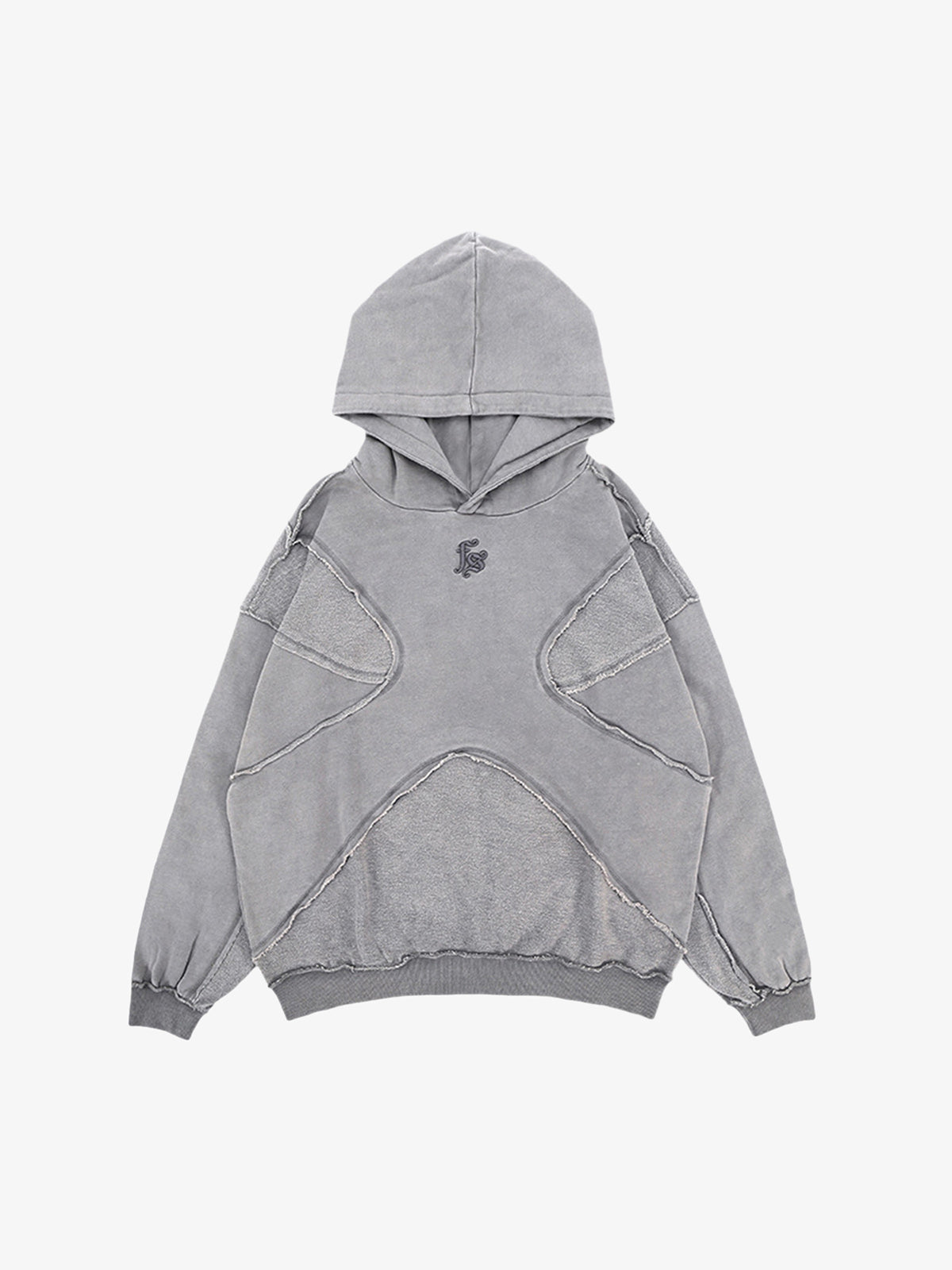 Thesupermade Washed Splicing Hoodie - 1985 