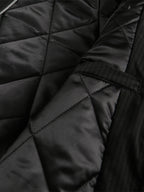 Retro Fur Hooded Fleece Bomber Jacket 