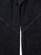 Deconstructed Split Pleated Pocket Cargo Jeans 