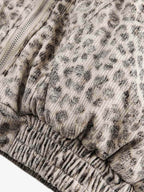 Cheetah Print Mink Fur Hooded Jacket - 2270 